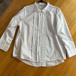 Sundance Tessa Classic White Pleated Women’s Shirt